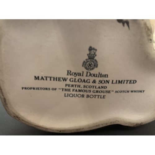 741 - A ROYAL DOULTON MATTHEW GLOAG & SONS LIMITED FAMOUS GROUSE LIQUOR BOTTLE (EMPTY)