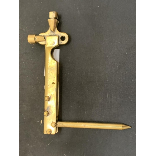 751 - A VINTAGE BRASSMINING ENGINEERS TOOL