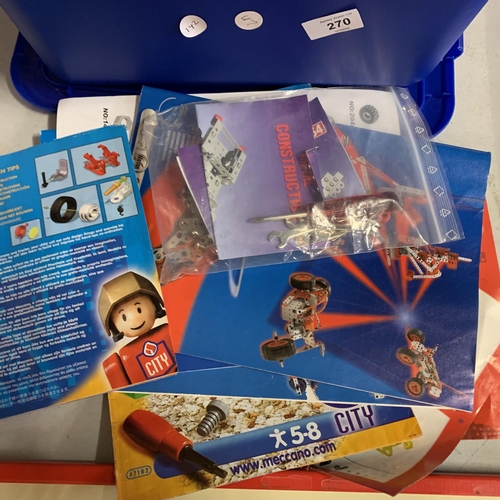 270 - A SELECTION OF JUNIOR MECCANO