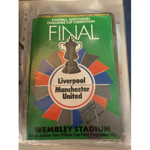 296 - AM ALBUM OF F.A. CUP FINAL PROGRAMMES 1957 - 1984