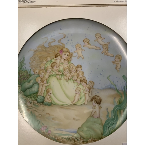 416 - A BOXED LIMITED EDITION DECORATIVE PLATE DEPICTING CHARLES KINGLEY'S THE WATER BABIES DESIGNED BY SA... 