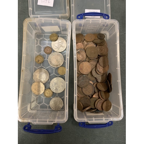 456 - A QUANTITY OF PRE DECIMAL COINS TO INCLUDE SOME COMMEMORATIVE COINS