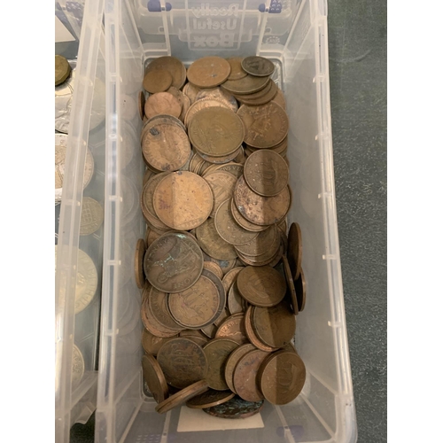 456 - A QUANTITY OF PRE DECIMAL COINS TO INCLUDE SOME COMMEMORATIVE COINS