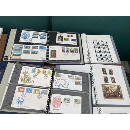 308 - A COLLECTION OF EIGHT BINDERS TO INCLUDE CHANNEL ISLANDS AND PITCAIRN