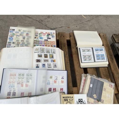 330 - A COLLECTION OF STAMPS TO INCLUDE FOUR BINDERS GERMANY, PLUS LOOSE, PLUS THREE BINDERS OF BRITISH CO... 