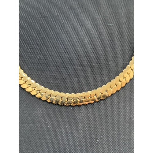 584 - COSTUME JEWELLERY GOLD TONE 'NAPIER' MARKED CLEOPATRA NECKLACE