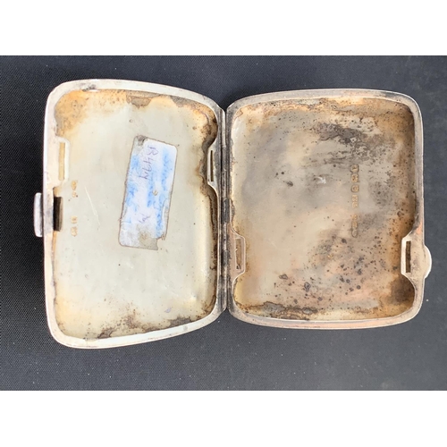 589 - A HALLMARKED SILVER CIGARETTE/CHEROOT CASE