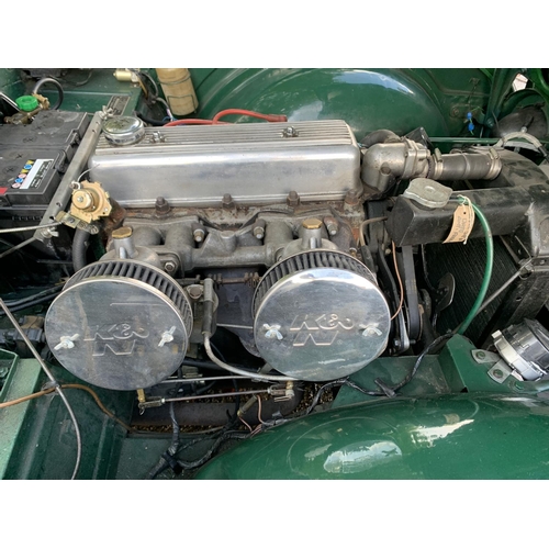 1210 - A 1962 TRIUMPH TR4 MOTOR CAR. 2.2 LITRE, 42197 MILES AT TIME OF CATALOGING, SURREY ALUMINIUM HARD TO... 