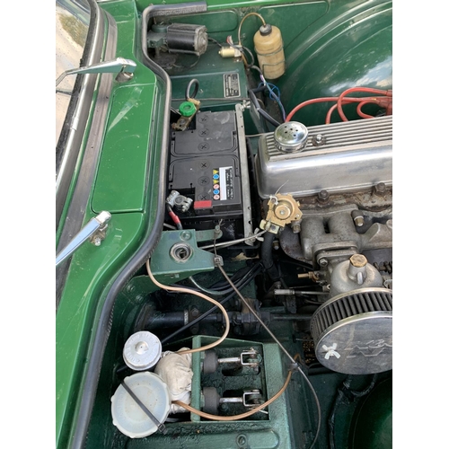 1210 - A 1962 TRIUMPH TR4 MOTOR CAR. 2.2 LITRE, 42197 MILES AT TIME OF CATALOGING, SURREY ALUMINIUM HARD TO... 