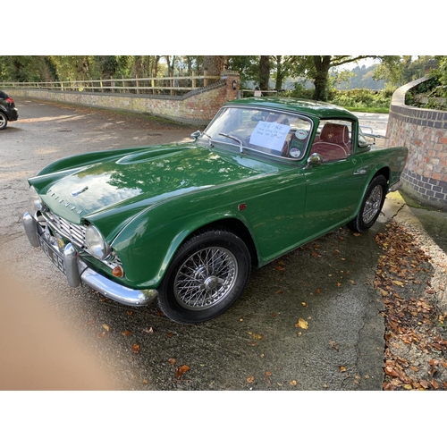 1210 - A 1962 TRIUMPH TR4 MOTOR CAR. 2.2 LITRE, 42197 MILES AT TIME OF CATALOGING, SURREY ALUMINIUM HARD TO... 