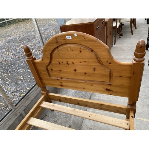 1820 - A MODERN PINE SINGLE BEDSTEAD