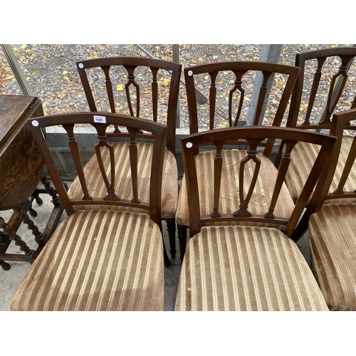 1826 - NINE VARIOUS AGED DINING CHAIRS