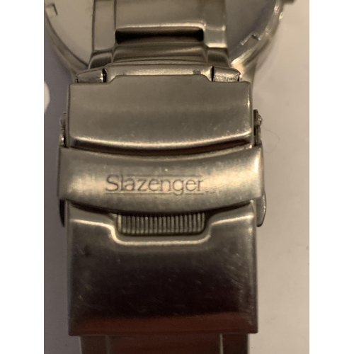 503 - A SLAZENGER WRIST WATCH IN WORKING ORDER