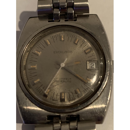 505 - AN EXCALIBUR WRIST WATCH IN WORKING ORDER