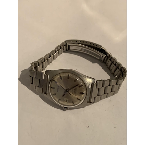 506 - A SECONDA AUTO DATE WRIST WATCH IN WORKING ORDER