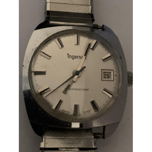 507 - AN INGERSOLL AUTOMATIC WRIST WATCH IN WORKING ORDER