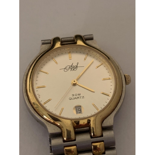 509 - AN A & S CALENDAR WRIST WATCH IN WORKING ORDER