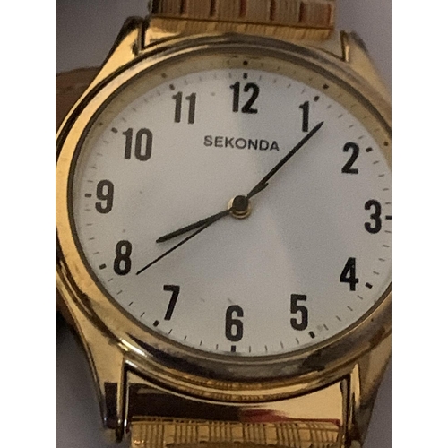 523 - TWO SEKONDA WRIST WATCHES BOTH IN WORKING ORDER