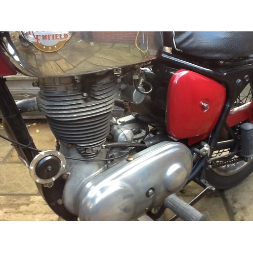 1220 - A 1962 ROYAL ENFIELD 350 CC BULLET . THE BIKE WAS MANUFACTURED AT REDITCH, ENGLAND AND SOLD BY DEALE... 