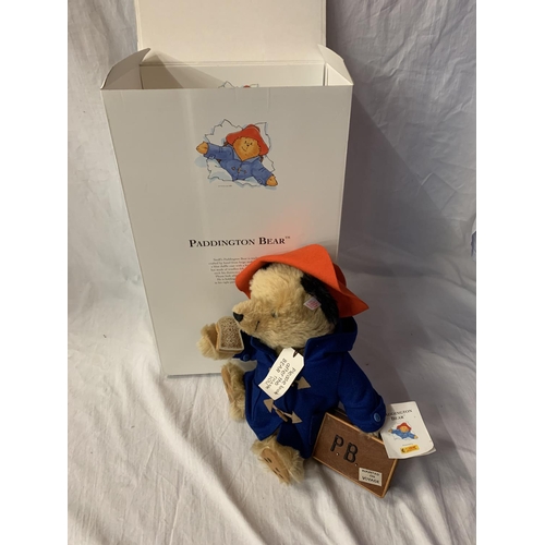 332 - A STEIFF PADDINGTON BEAR WITH BOX