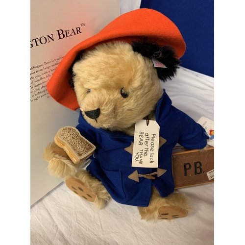 332 - A STEIFF PADDINGTON BEAR WITH BOX