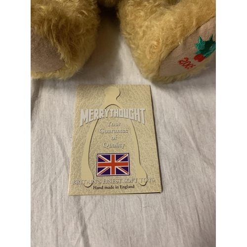 363 - A BOXED MERRYTHOUGHT ROYAL MINT CHRISTMAS BEAR