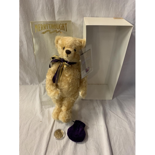 364 - A MERRYTHOUGHT QUEENS 80TH BIRTHDAY ROYAL MINT BEAR