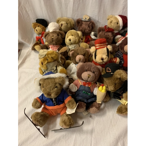 369 - TWENTY FIVE TEDDIES FROM 'THE TEDDY BEAR COLLECTION' MOST WITH TAGS