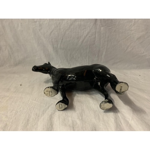 709 - A BESWICK BLACK DALES PONY