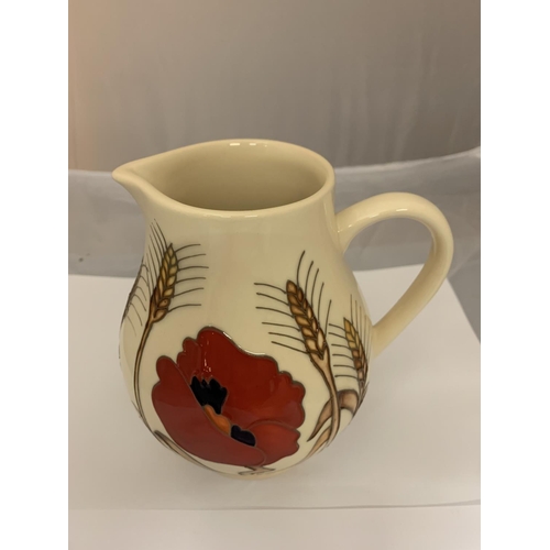 715 - A MOORCROFT HARVEST POPPY JUG