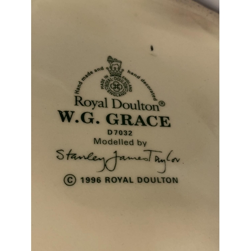 740 - A  BOXED LARGE ROYAL DOULTON W.G.GRACE TOBY JUG