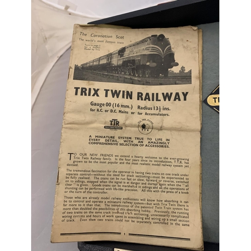 201 - A TRIX TWIN RAILWAY BY BASSETT LOWKE OO GAUGE TRAIN SET COMPRISING OF AN ELECTRIC POWERED 4-6-2 PRIN... 