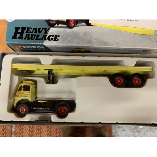 216 - A CORGI CLASSIC MODEL OF AN EDWARD BECK AND SON HEAVY HAULAGE WAGON