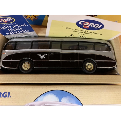 217 - A CORGI DIECAST MODEL OF A COACH