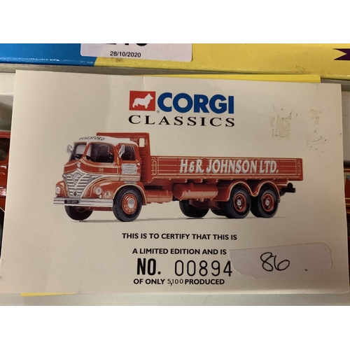 218 - A CORGI CLASSIC BERESFORD TRANSPORT SIX WHEEL DROPSIDE WAGON