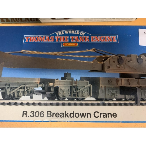 220 - A HORNBY TRAINS 'THOMAS THE TANK ENGINE' BREAKDOWN CRANE