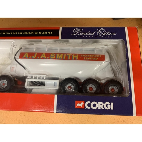 223 - A CORGI LIMITED EDITION 'A.J.A SMITH TRANSPORT LIMITED' POWER TANKER