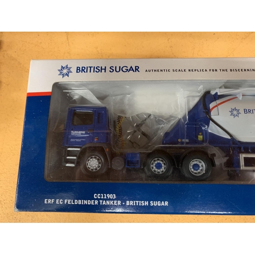 232 - A BRITISH SUGAR  ERF EC FELDBINDER TANKER CORGI CLASSIC