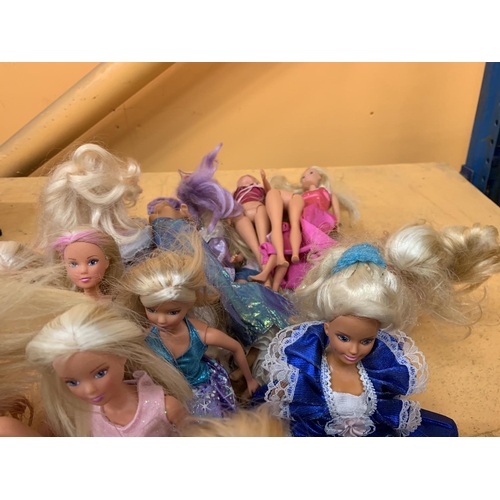 242 - AN ASSORTMENT OF VARIOUS DOLLS TO INCLUDE SIMBA ETC