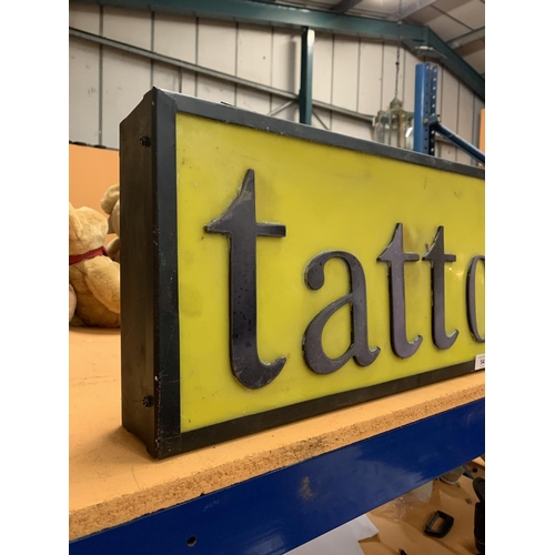 54 - A 'TATTOO' ILLUMINATED LIGHT BOX SIGN