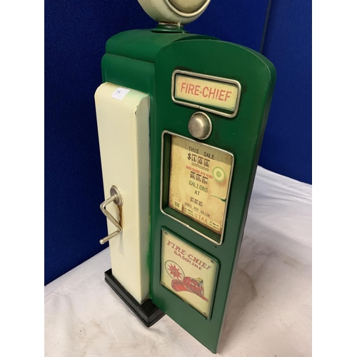 55 - A MODEL 'FIRE-CHIEF' GASOLINE PUMP CUPBOARD