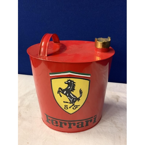 57 - A RED METAL FERRARI PETROL CAN