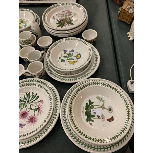 96 - AN ASSORTMENT OF PORT MEIRION CERAMIC DINNER WARE