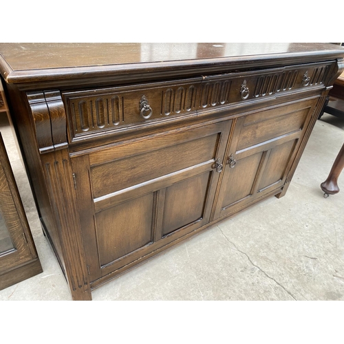 1847 - AN OLD CHARM STYLE OAK SIDEBOARD, 56