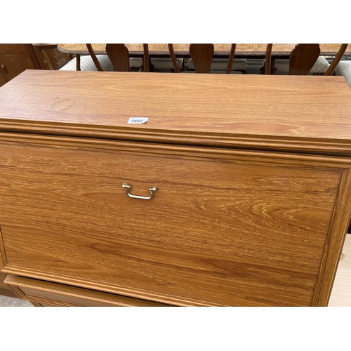 1892 - A MODERN TEAK EFFECT BUREAU