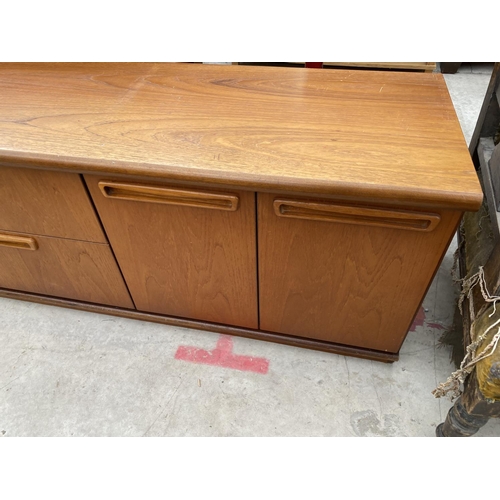 1901 - A RETRO TEAK G-PLAN STYLE LOW UNIT, 79