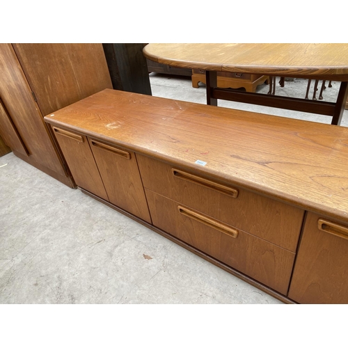 1901 - A RETRO TEAK G-PLAN STYLE LOW UNIT, 79