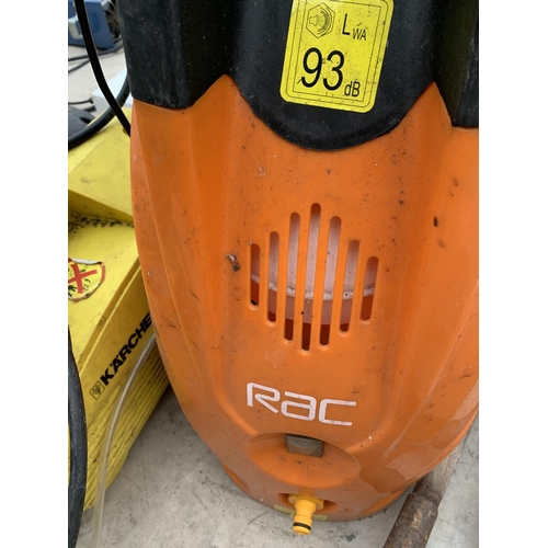 1263 - THREE PRESSURE WASHERS, TWO KARCHERS AND AN RAC