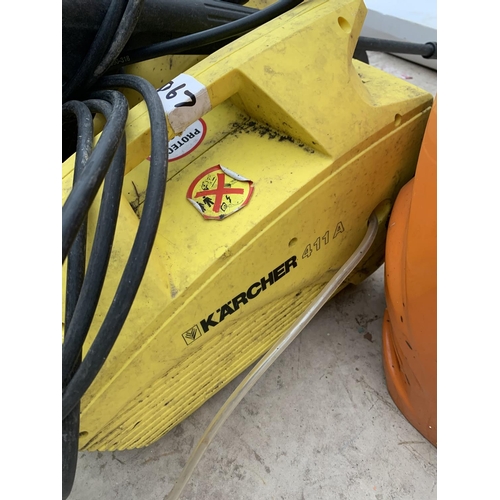 1263 - THREE PRESSURE WASHERS, TWO KARCHERS AND AN RAC