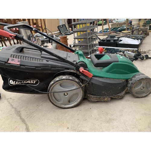 1287 - A QUALCAST ELECTRIC CORDED LAWN MOWER BELIEVED IN WORKING ORDER